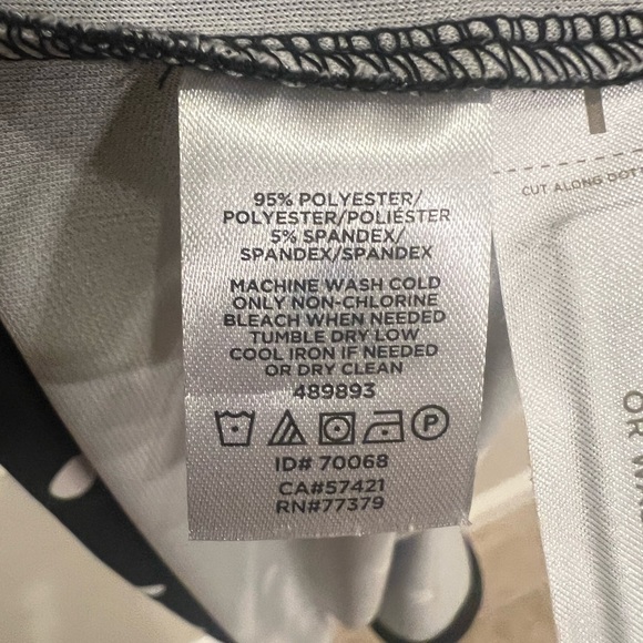 NWOT Ann Taylor Black Wrap Dress with Polka Dots - Picture 12 of 12